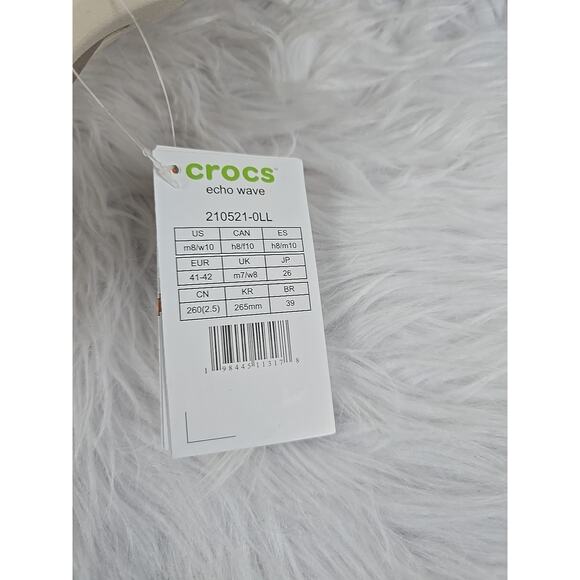 Crocs Echo Wave Almond Tint 210521-0LD Men's 8 Women's 10 New Slip On Comfort - Picture 8 of 9